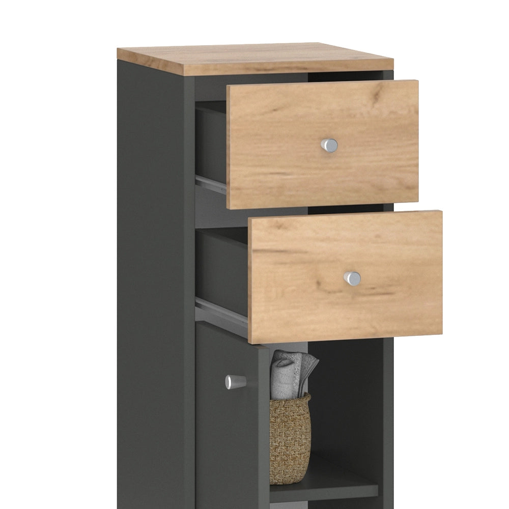 Vicco Set mobili bagno Antracite 4 parti