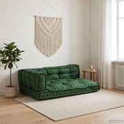 Cuscino per Divano Pallet 3 pcs Verde 120 x 80 x 38 cm Tessuto 4019089