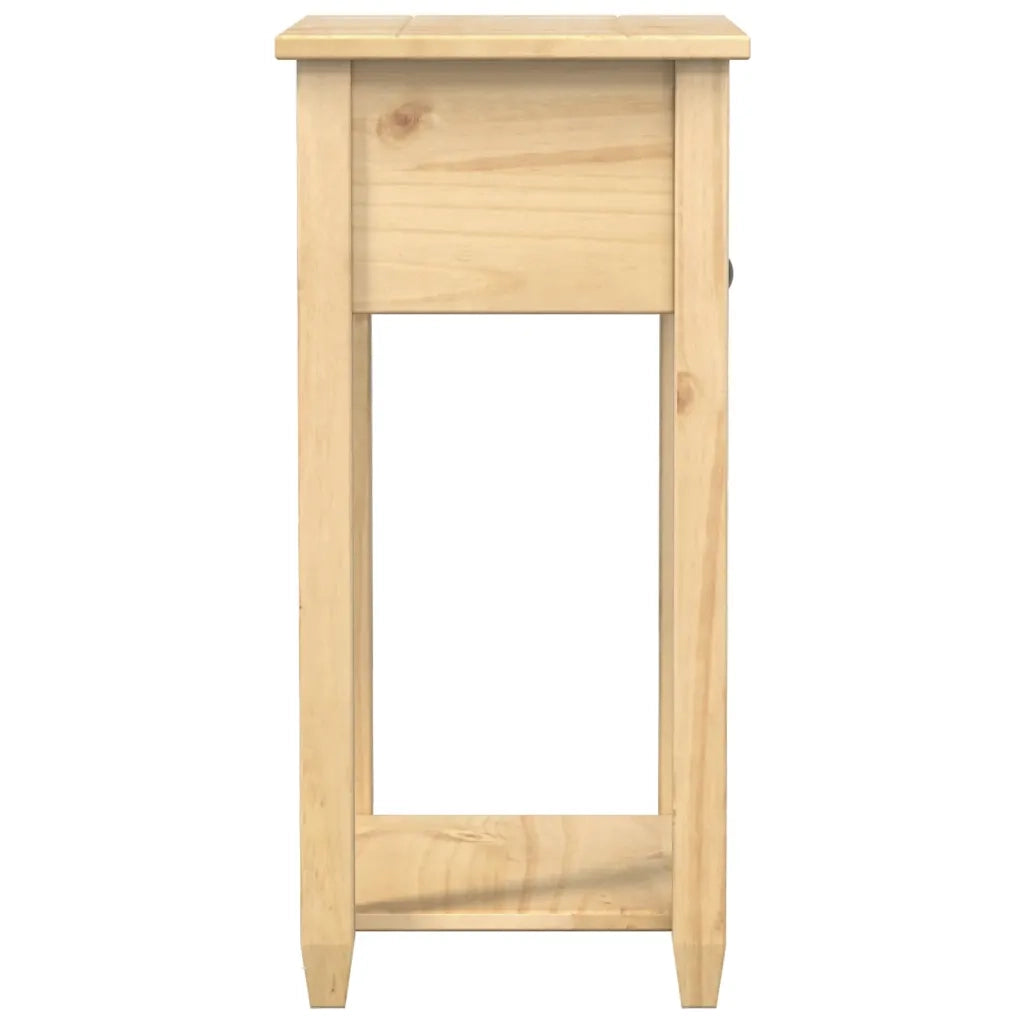 Tavolino Consolle Corona 55x35x73 cm in Legno Massello di Pino