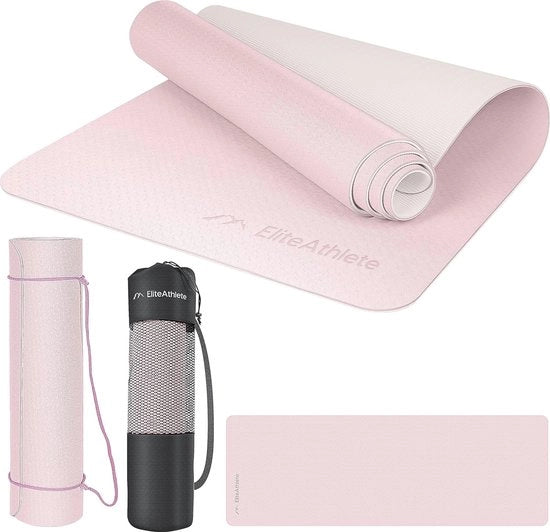 Mattonella antiscivolo per yoga e fitness - Dimensioni 183x61x0,6 cm con tasca portatile
