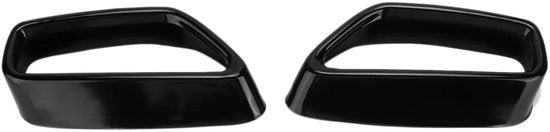 Impianto di scarico di sostituzione - 2 pezzi di copertura di scarico - Nera lucida - Adatto per 5 serie G30/G38 2018-2021 - Facile da installare - Pezzo di scarico di uscita