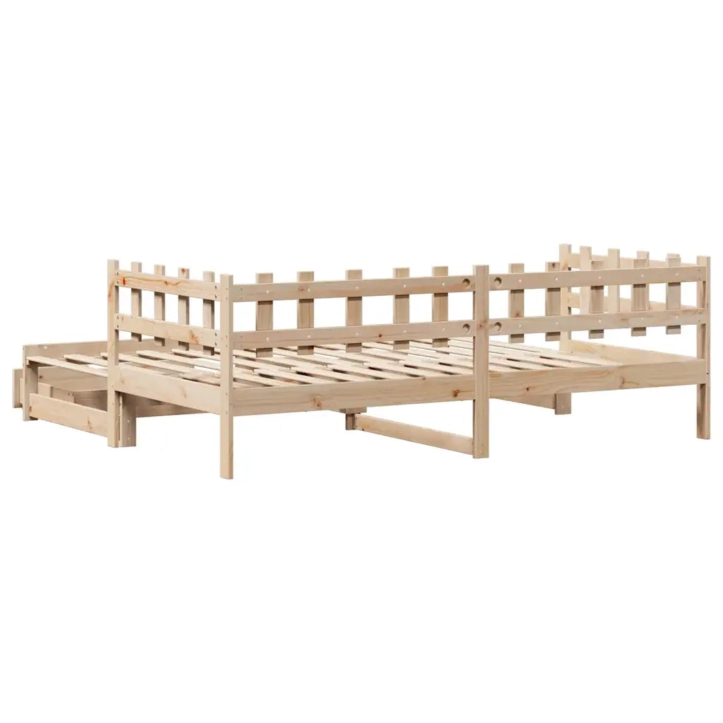 Divano Letto Estraibile con Cassetti senza Materasso 90x200 cm