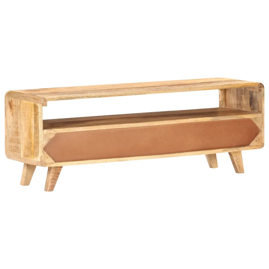 Mobile Porta TV 117x30x41 cm in Massello di Mango Grezzo cod mxl 10137