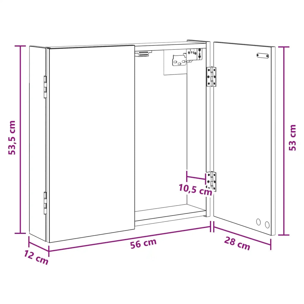 Armadio per Dartboard Legno antico 56 x 12 x 53,5 cm 8006666