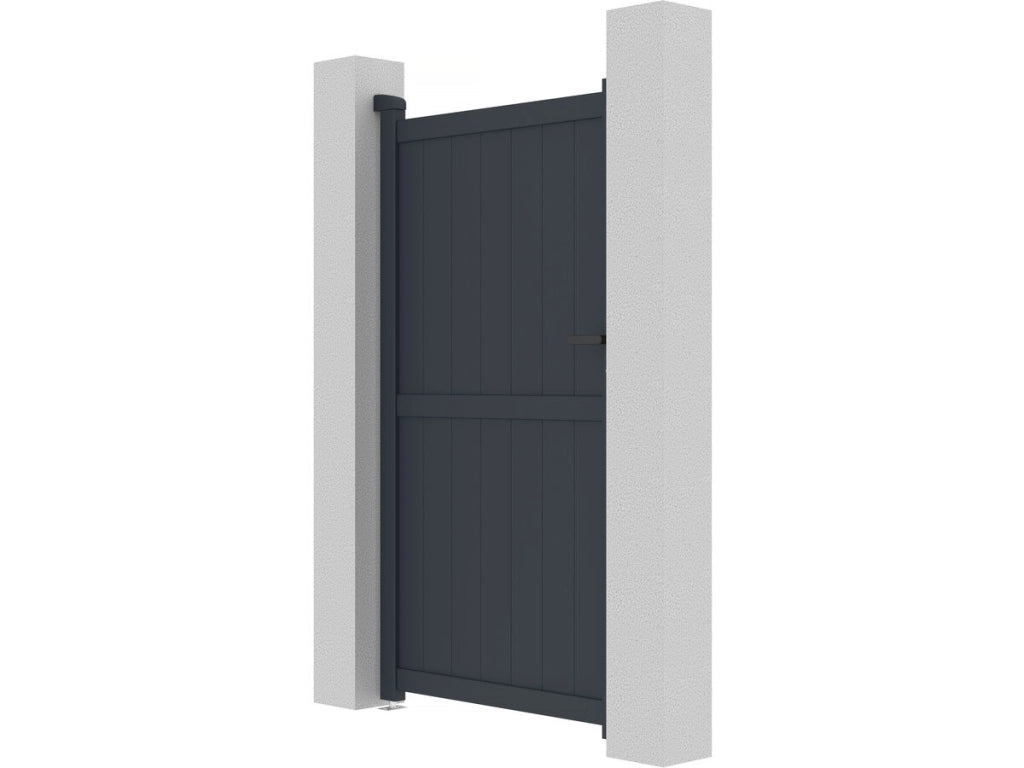 Cancello in alluminio "Maurice" - 101,2 x 180,9 cm - Grigio