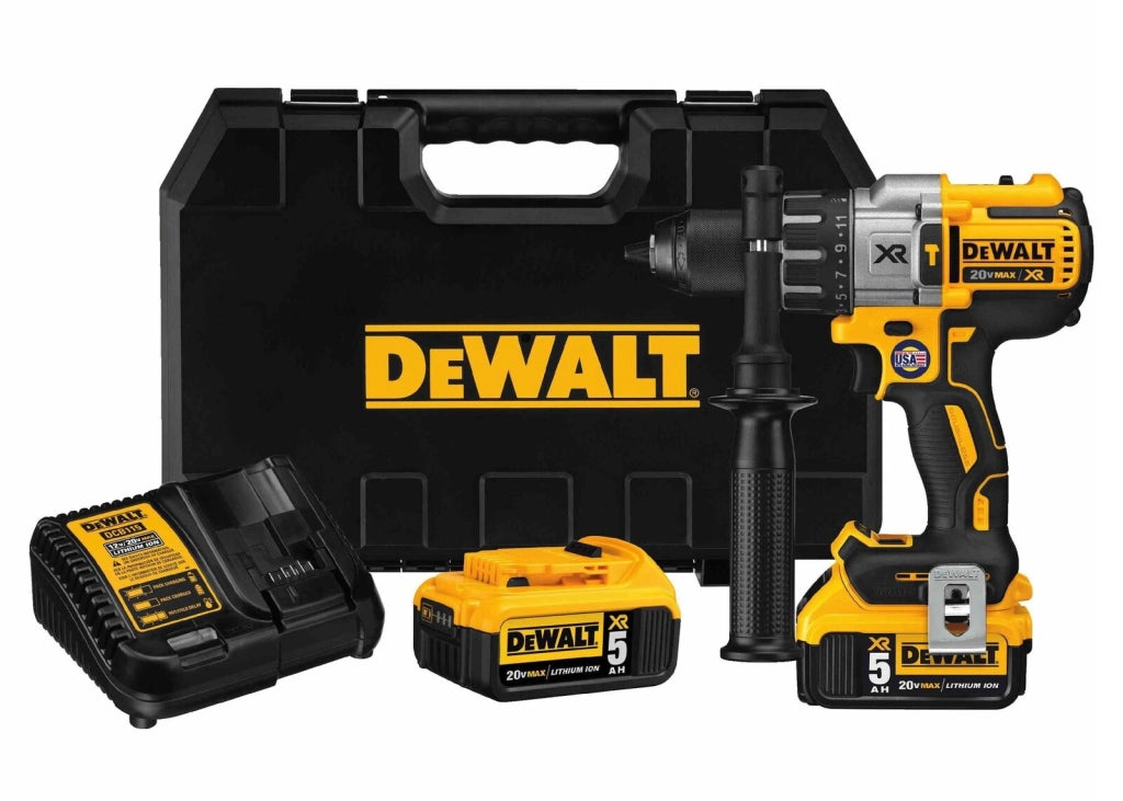 Dewalt DCD791D2-QW XR Trapano Avvitatore Brushless 18V 70 Nm 2 Velocita' 2x Batterie 2Ah Valigetta TSTAK colore Nero Giallo 1.5-13mm