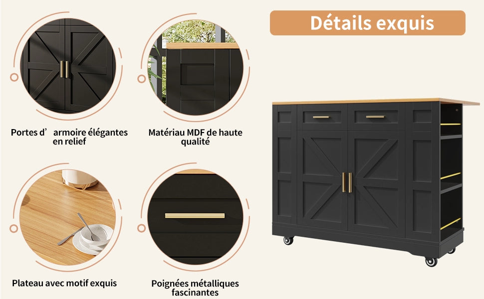 Tavolo da Pranzo Multifunzione con Contenitore ¨C MINIMAL ¨C Effetto Legno Nero