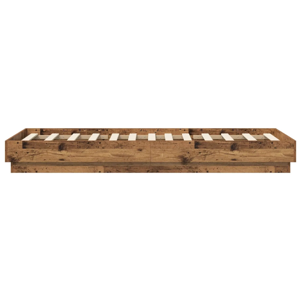 Struttura letto a pavimento Legno antico 80 x 200 cm 8009070
