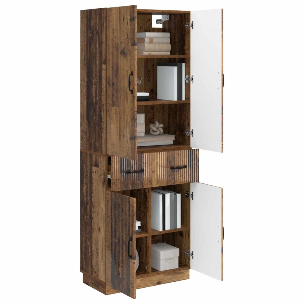 Set di armadi 2 pcs Legno antico Legno ingegnerizzato