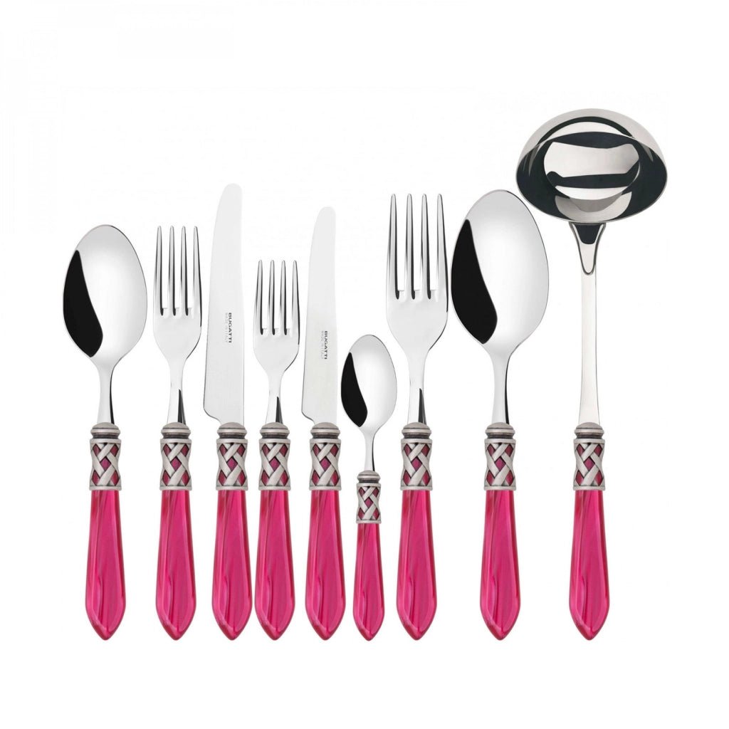ALADDIN Ghiera Argento Anticato, Posate Set 75 pz, Scatola
