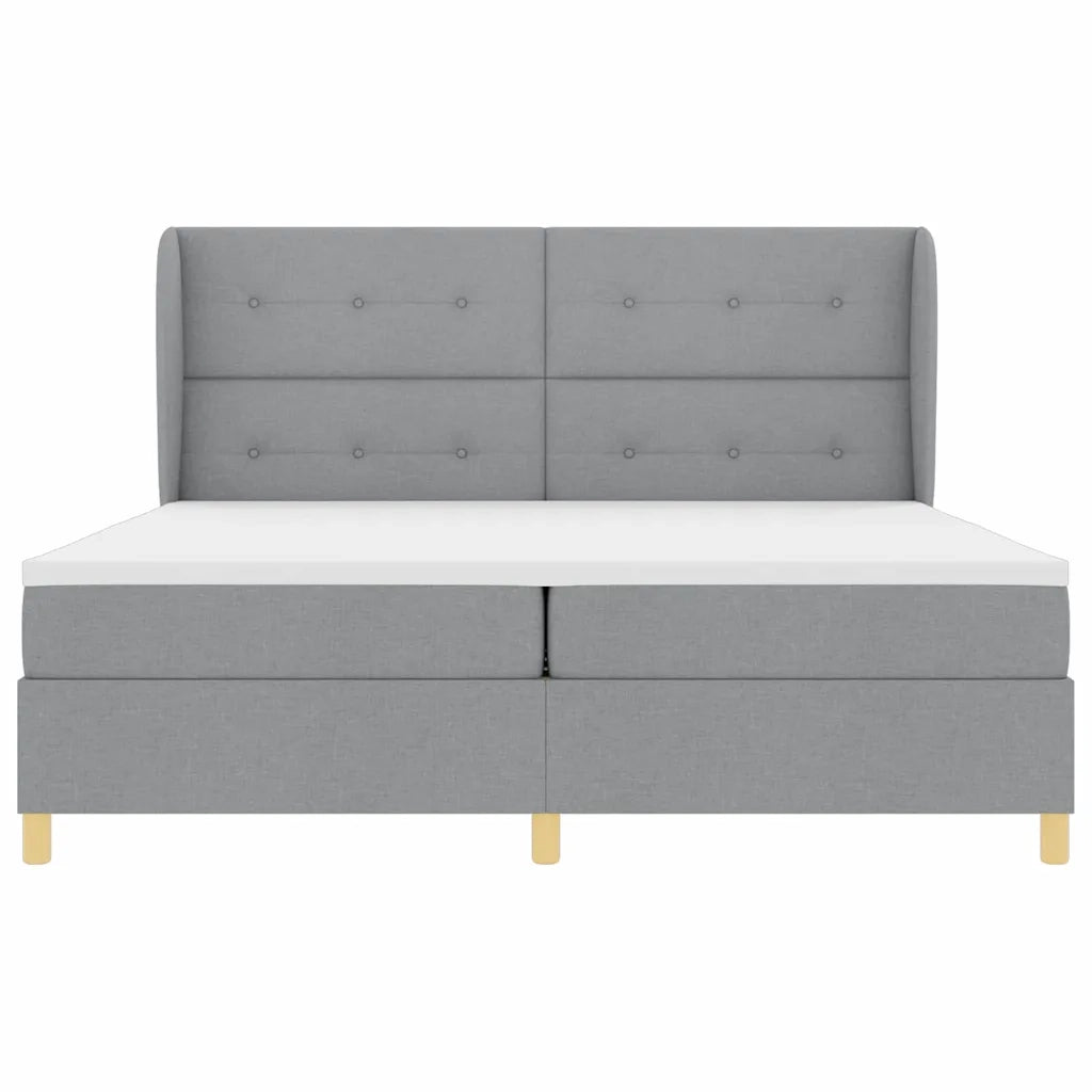 Letto con molle e materasso Grigio Scuro 90x190 cm Tessuto 3340774