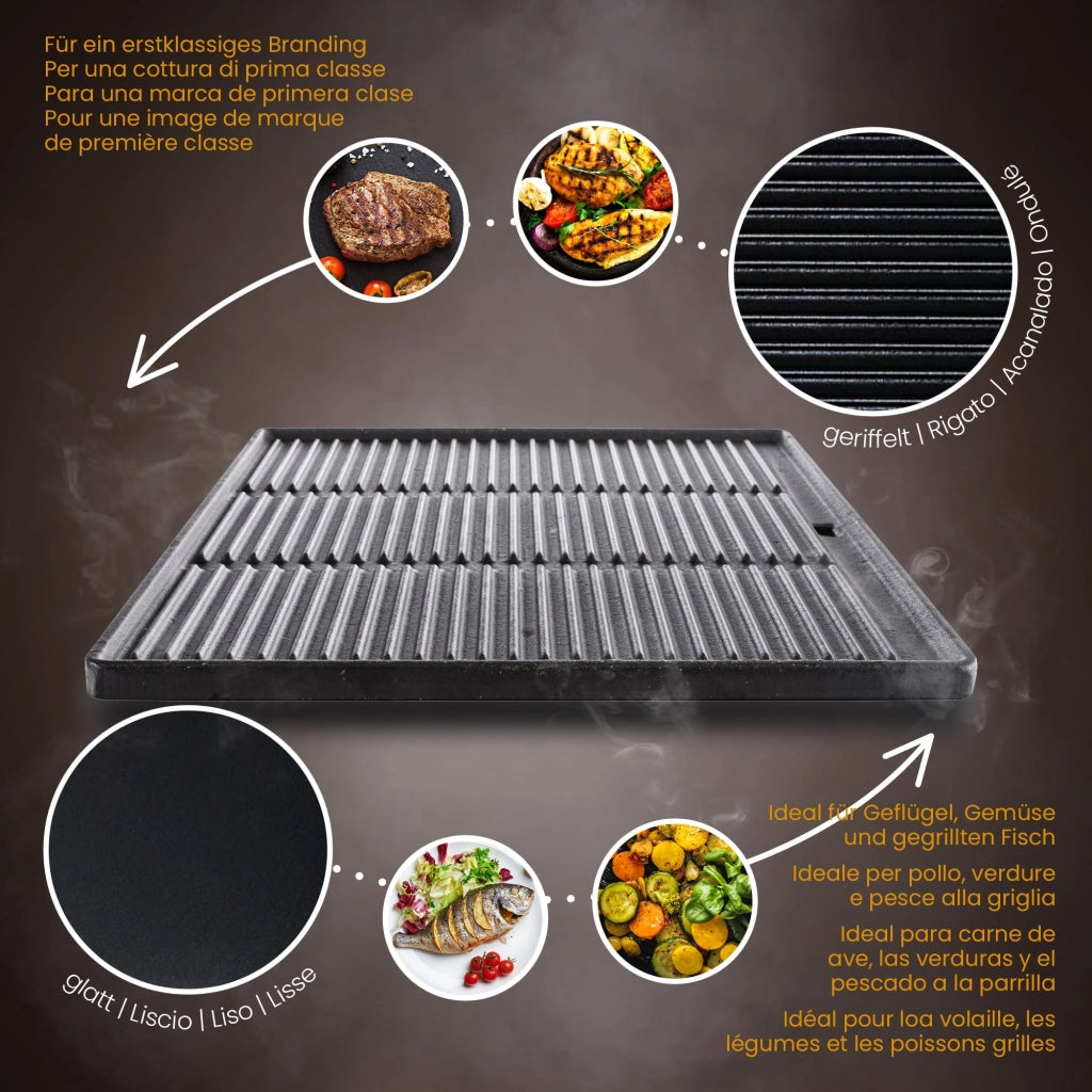 Piastra grill 48,5x32 cm