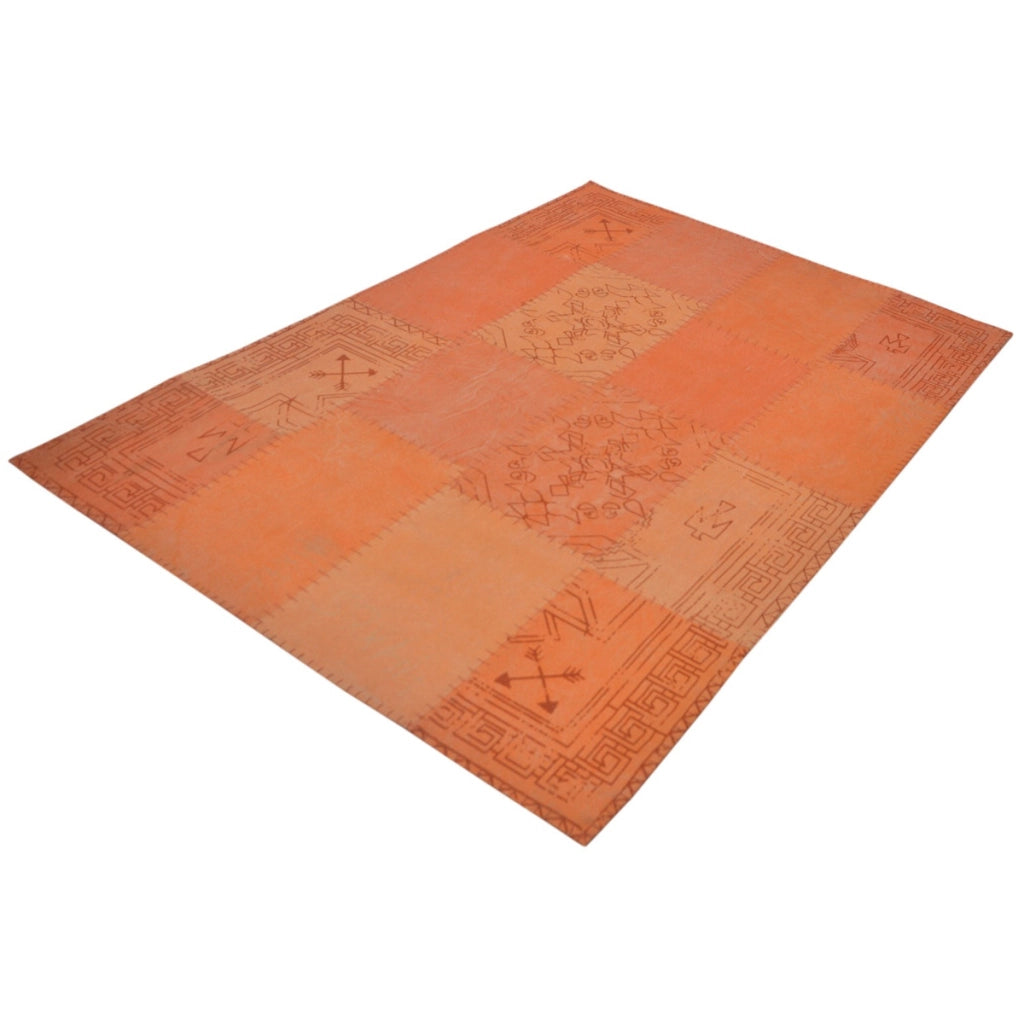 Tappeto Vintage Lyrical 200 Patchwork in Cotone Arancio