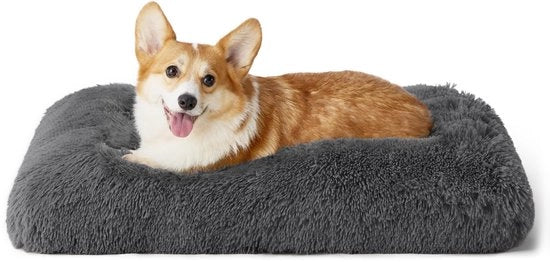 Letto per cani morbido per grandi cani - 74x53x8 cm, lavabile, fondo antiscivolo, colore grigio scuro