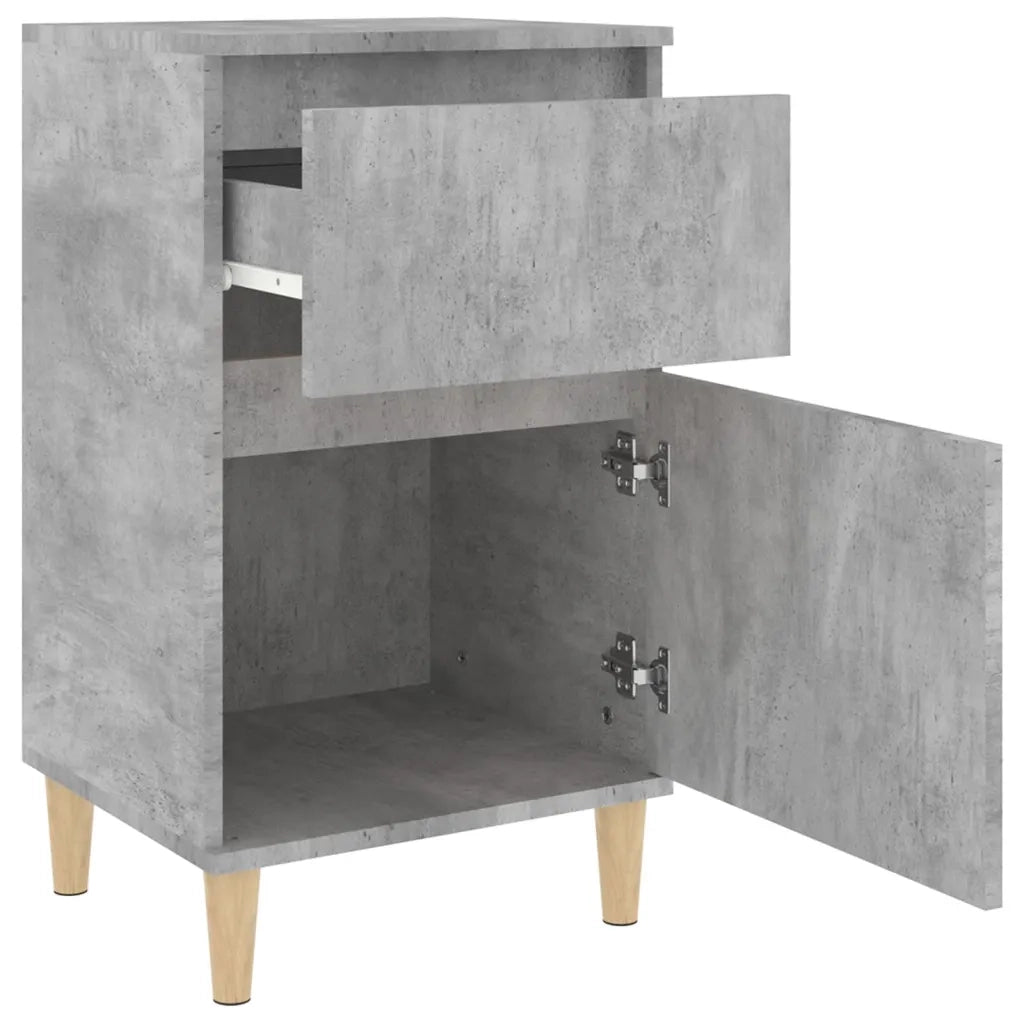 Comodino Grigio Cemento 40x35x70 cm 819700