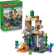 LEGO Minecraft Zombie Dungeon - Giocattolo Interattivo con Minifigure di Viandante, 3 Figure Zombie, Slime e un Tavolo d