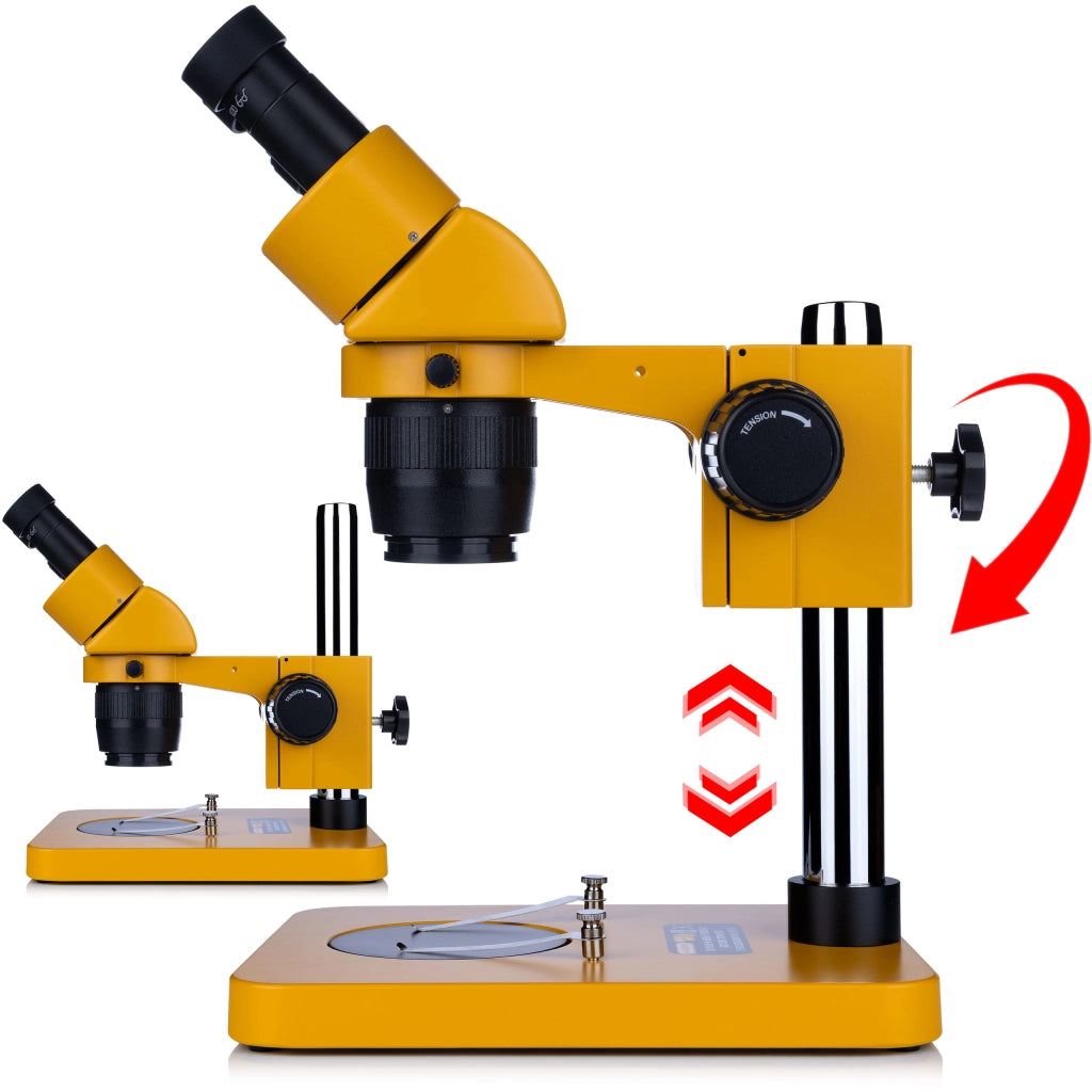 Mikroscopio Stereoscopico Binoculare Ganimedes S – Zoom 20-40x | Oculare WF10X/20 | Testa 45° Rotazione 360°