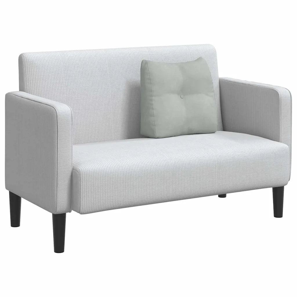 Cuscino per Schiena | Cuscino dorsale Grigio chiaro 45 x 24 x 50 cm Velluto