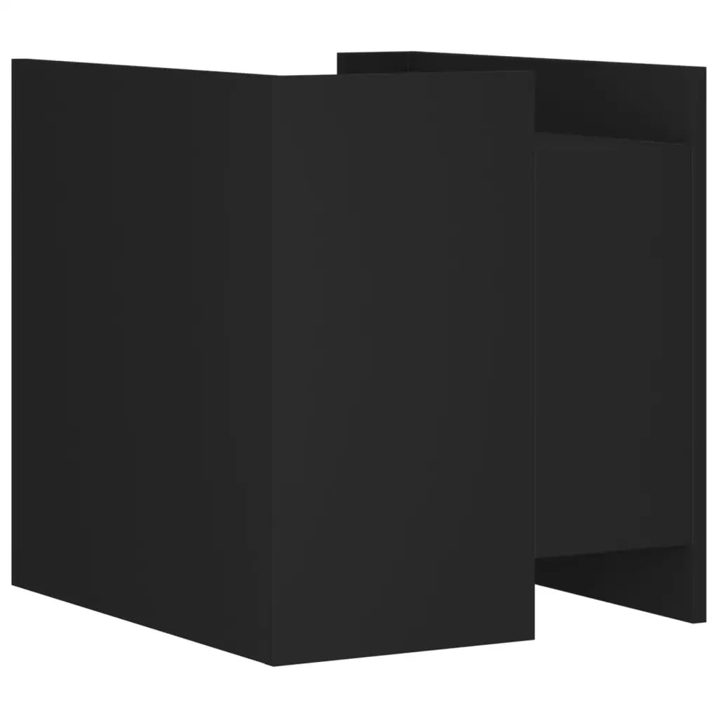 Comodino | Armadio da Notte | Mobiletto da notte Nero 45x50x50 cm in Truciolato