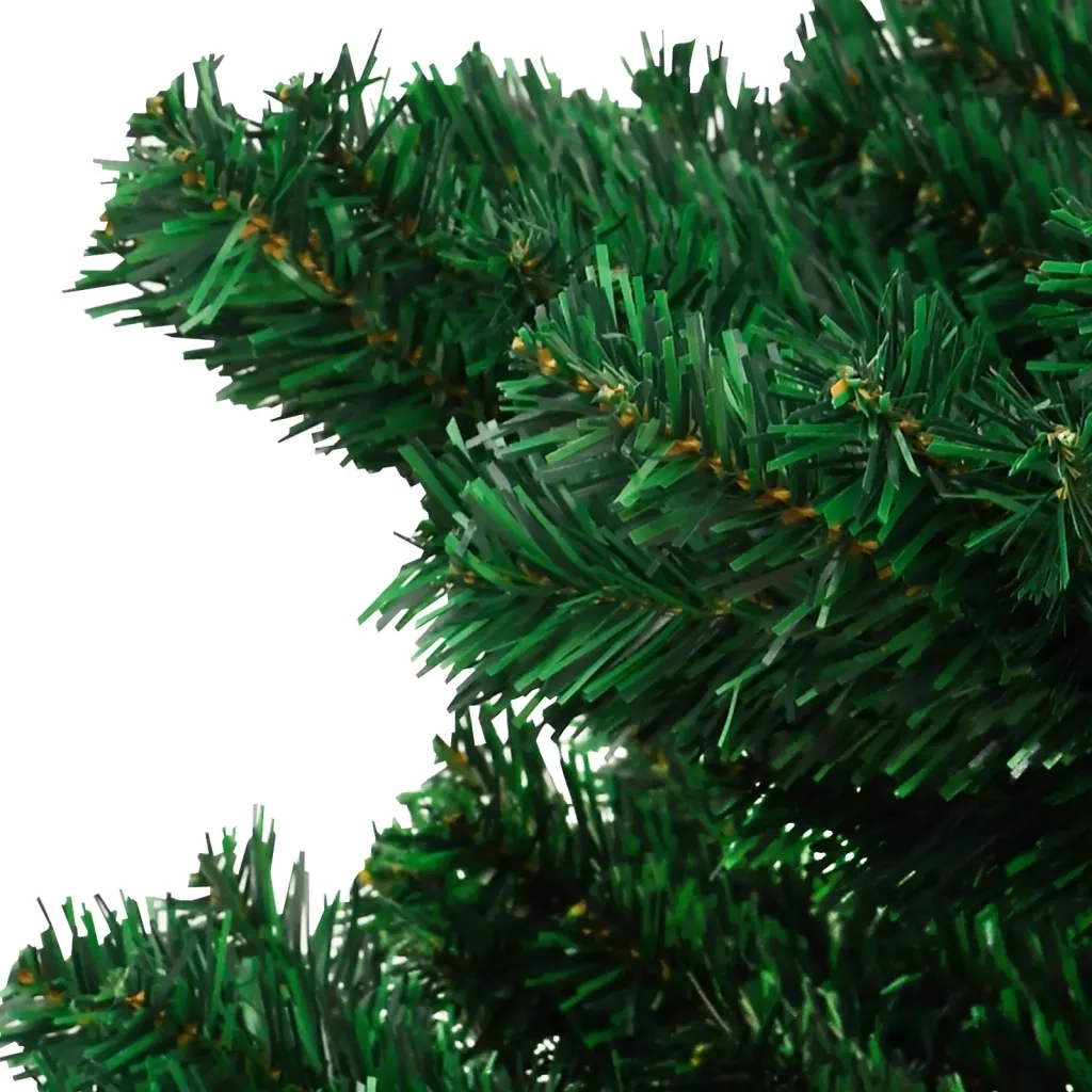 Albero di Natale Preilluminato con Vaso Verde 120 cm in PVC 344649