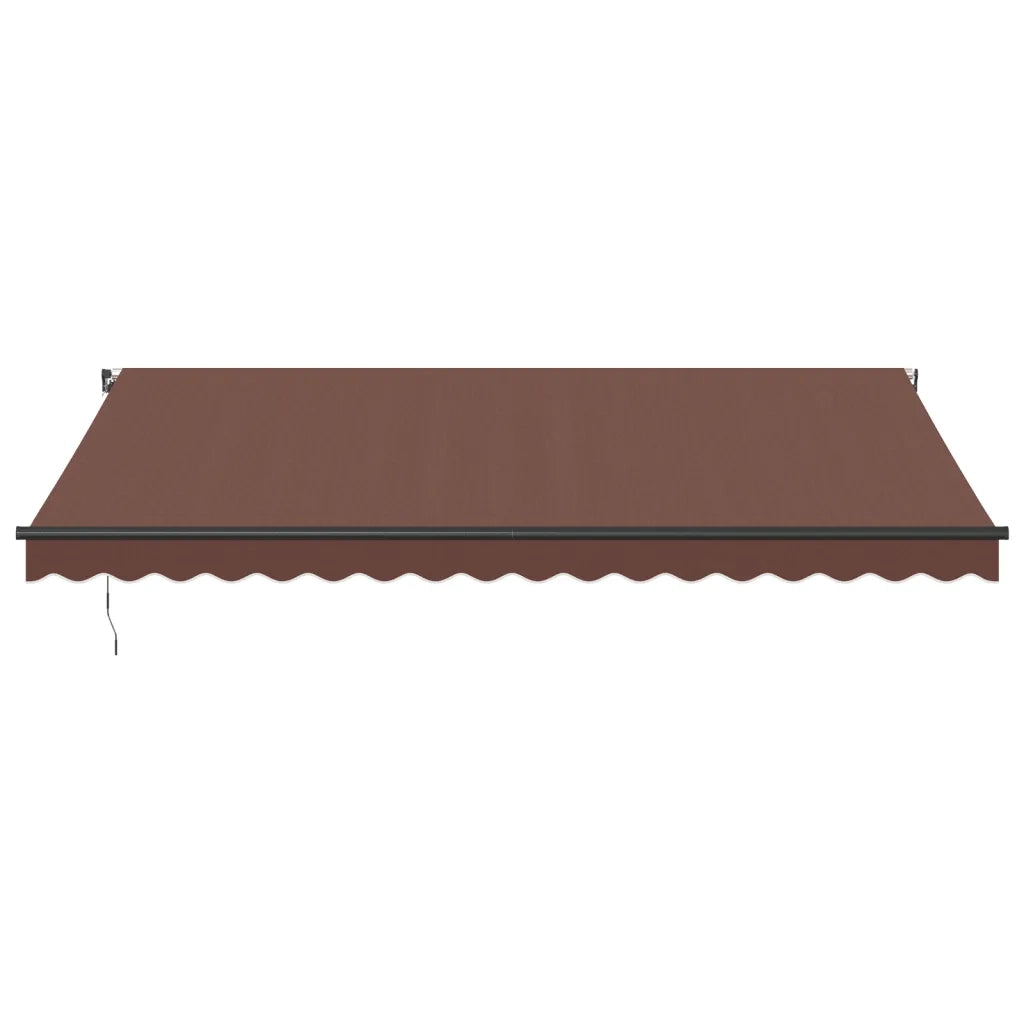 Tenda da Sole Retrattile Manuale Marrone 450x350 cm
