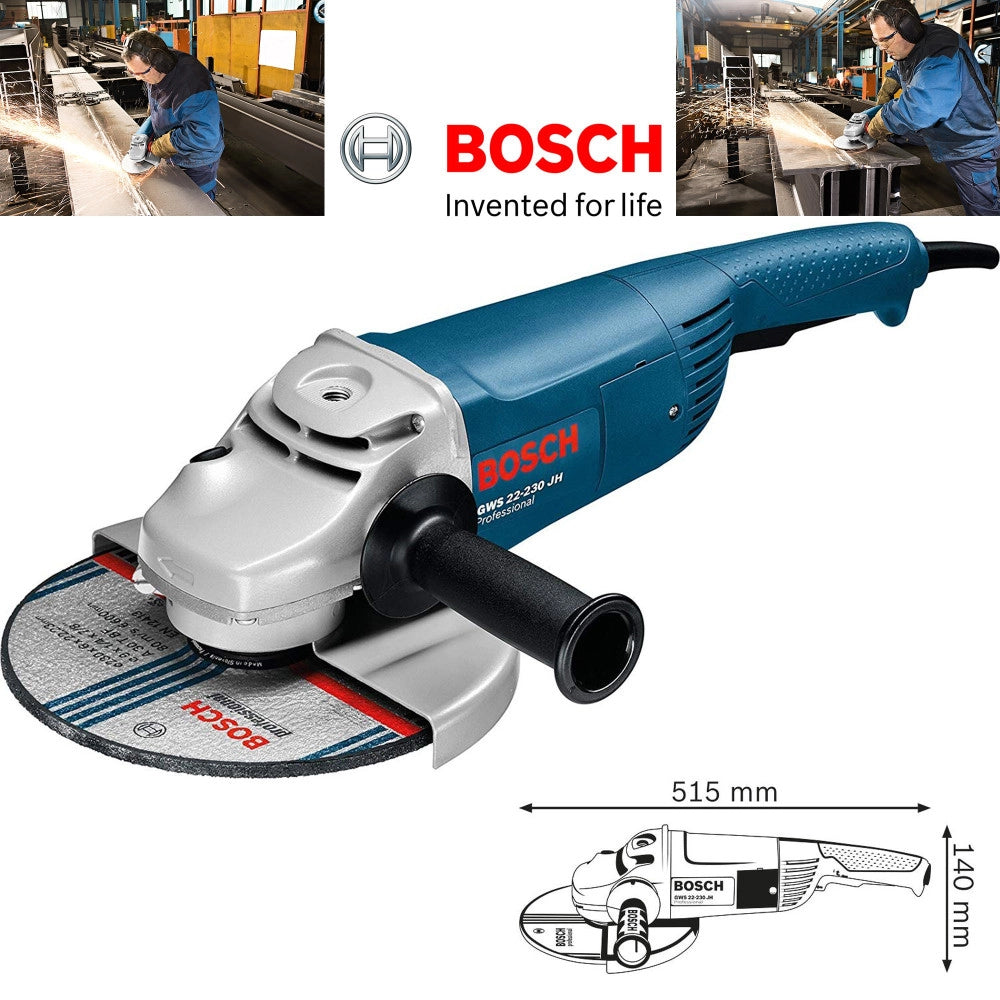Trade Shop - Smerigliatrice Angolare Bosch Gws 22 - Disco Da 230 Mm Flex Professionale 2200 W -