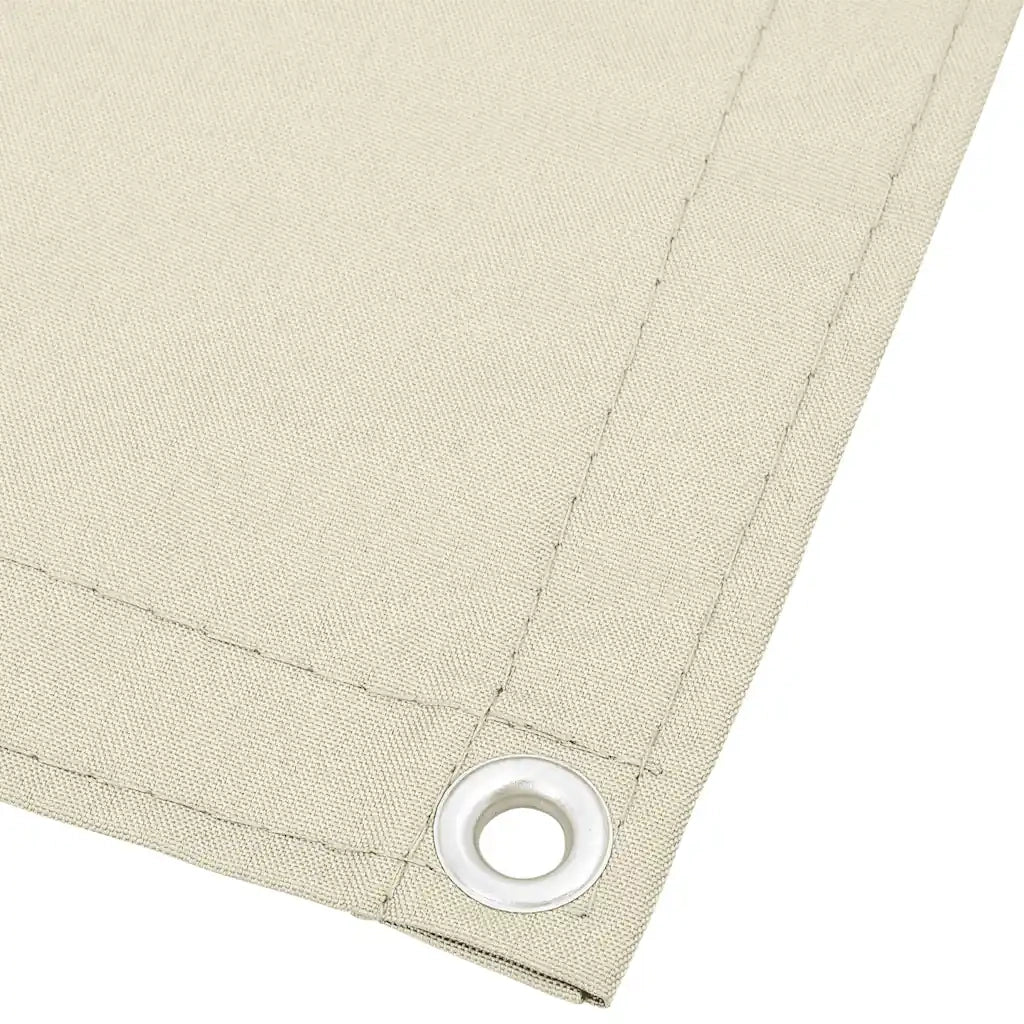 Paravento da Balcone Crema 120x700 cm 100% Poliestere Oxford