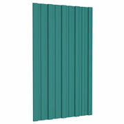 Pannello per tetto 36 pcs Verde 80 x 45 cm Acciaio zincato