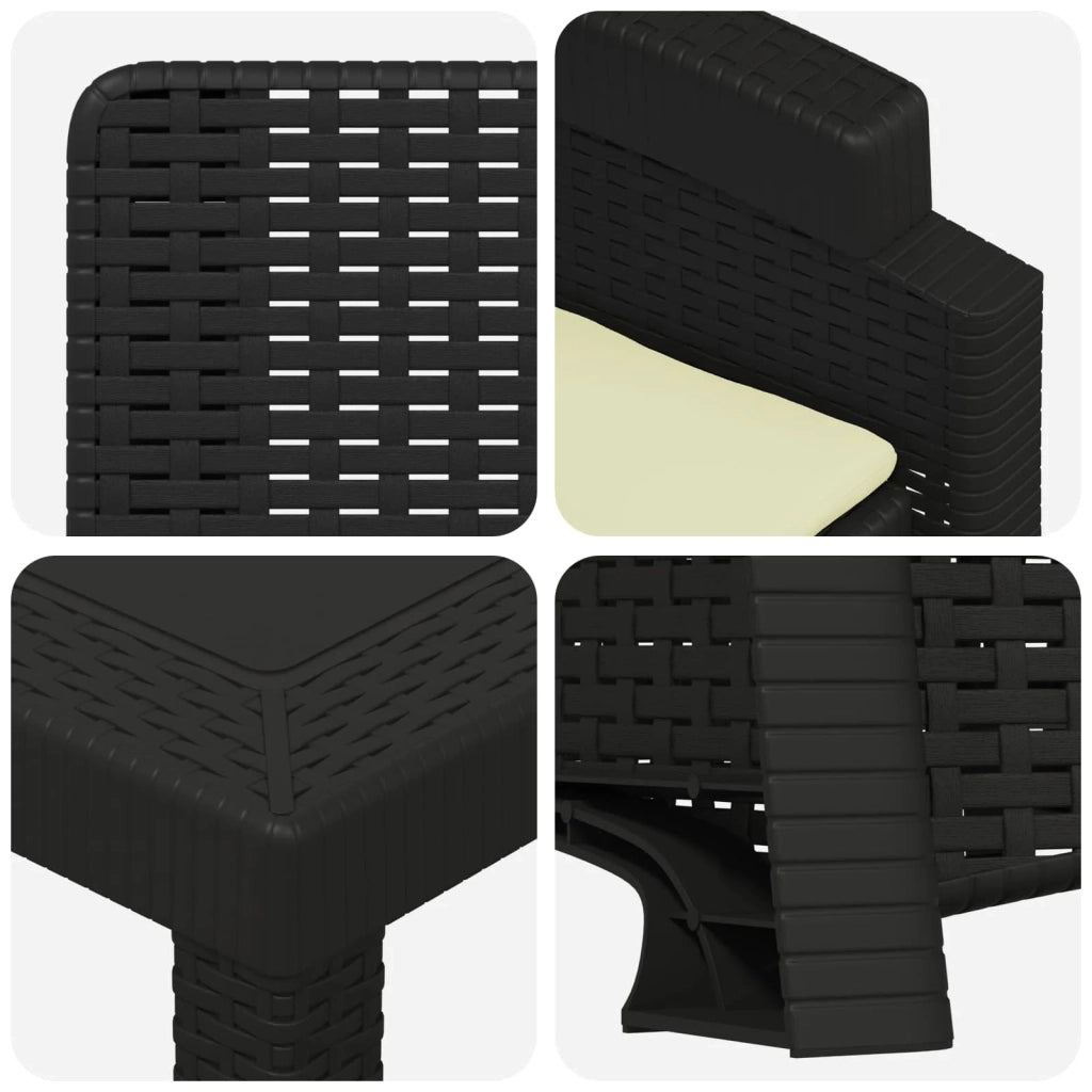 Set da Pranzo per Giardino 11 pz Antracite e Crema PP 3430167