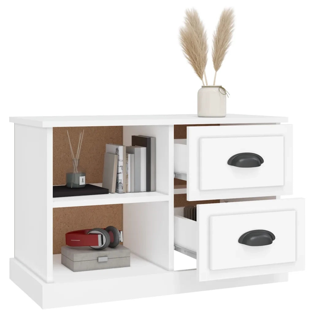 Mobile Porta TV Bianco 73x35,5x47,5 cm in Legno Multistrato 816168