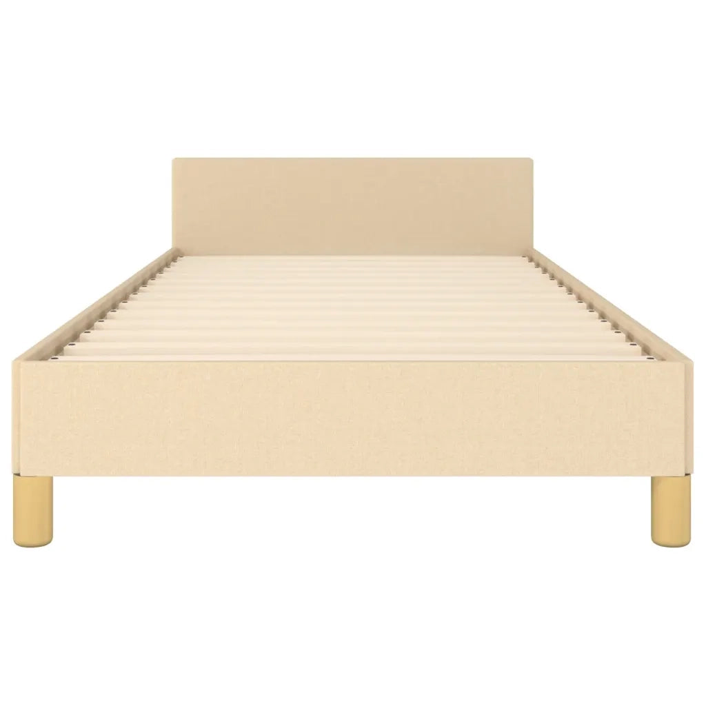 Giroletto senza Materasso Crema 90x190 cm in Tessuto