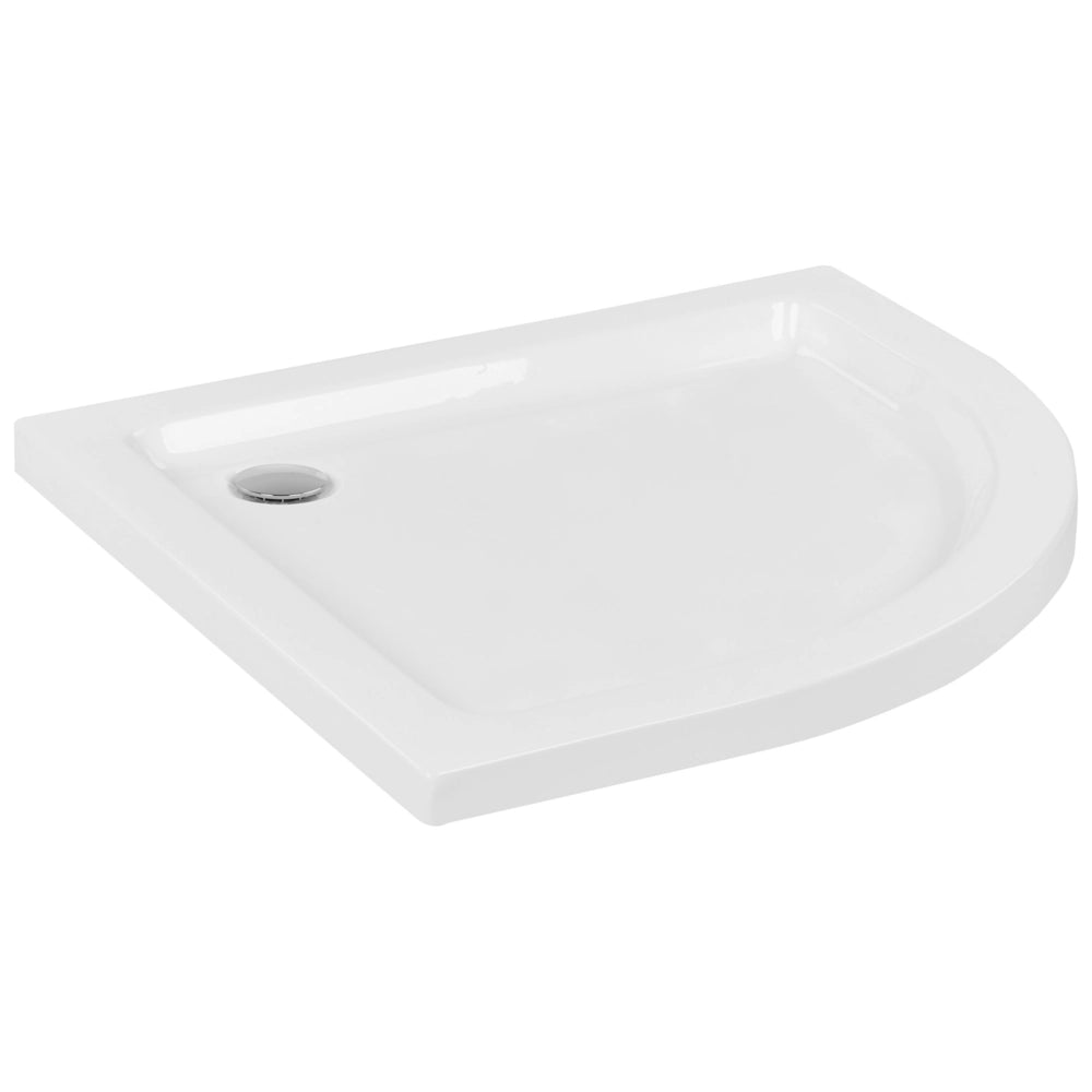 Piatto doccia con scarico Bianco Acrilico ABS Materiale sintetico 80 x 80 x 5 cm Minimalista