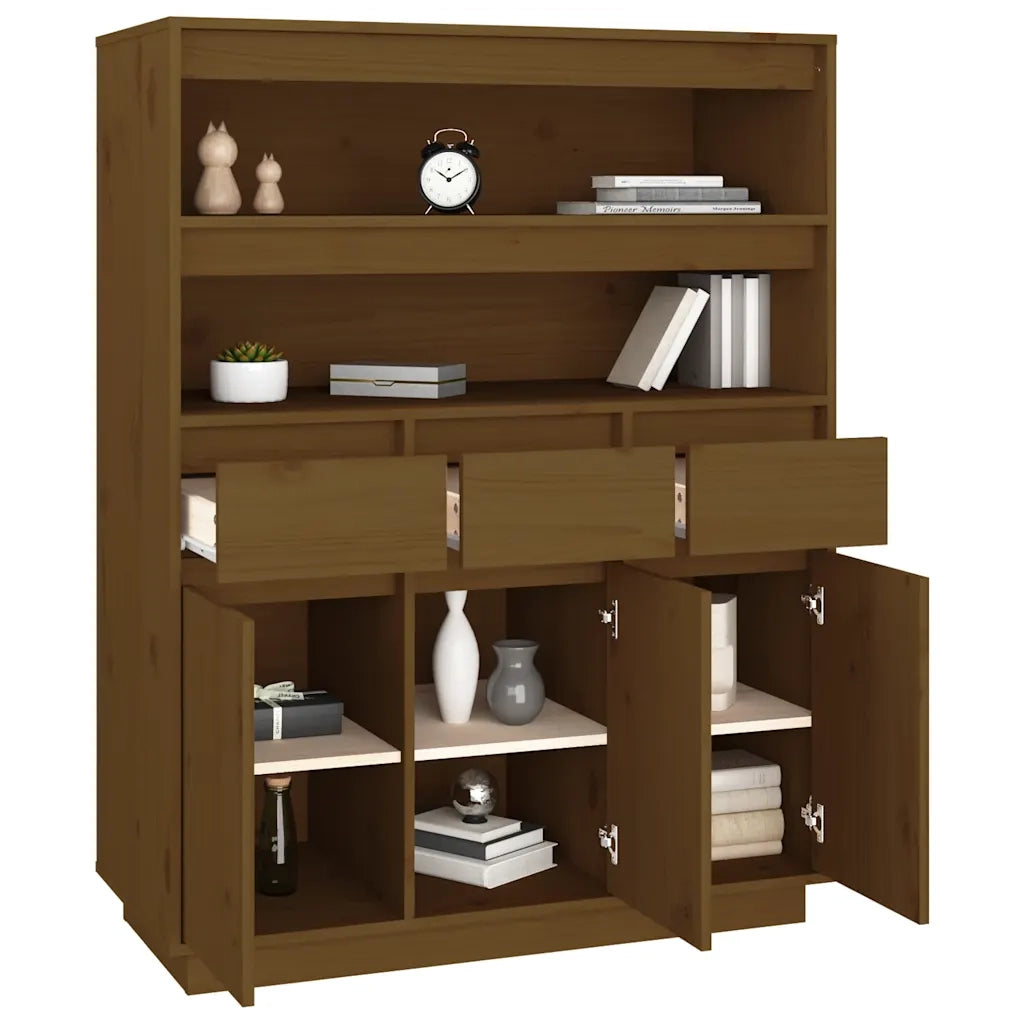 Credenza | Madia | Buffet da pranzo | Armadio da pranzo ambra 89x40x116,5 cm in Legno Massello di Pino
