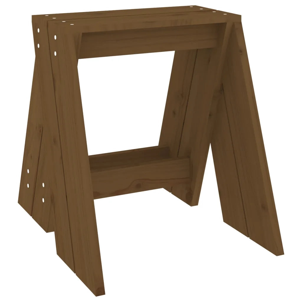 Sgabelli 2 pz Miele 40x40x45 cm in Legno Massello di Pino cod mxl 50191