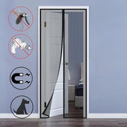Veloce chiusura automatica per reticoli - mesh robusto - porta finestra per soggiorno porta terrazza - 90 x 210 cm