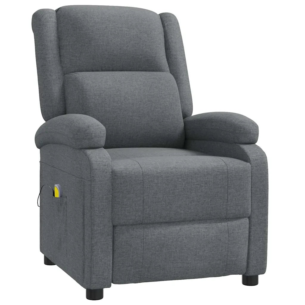 Divano Sedia-Poltrona Massaggiante Grigio Scuro in Tessuto 959953