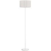 Lampada da Terra Retr¨° ¨C Xylo ¨C Paralume Plastica Bianco con Interruttore a Pedale
