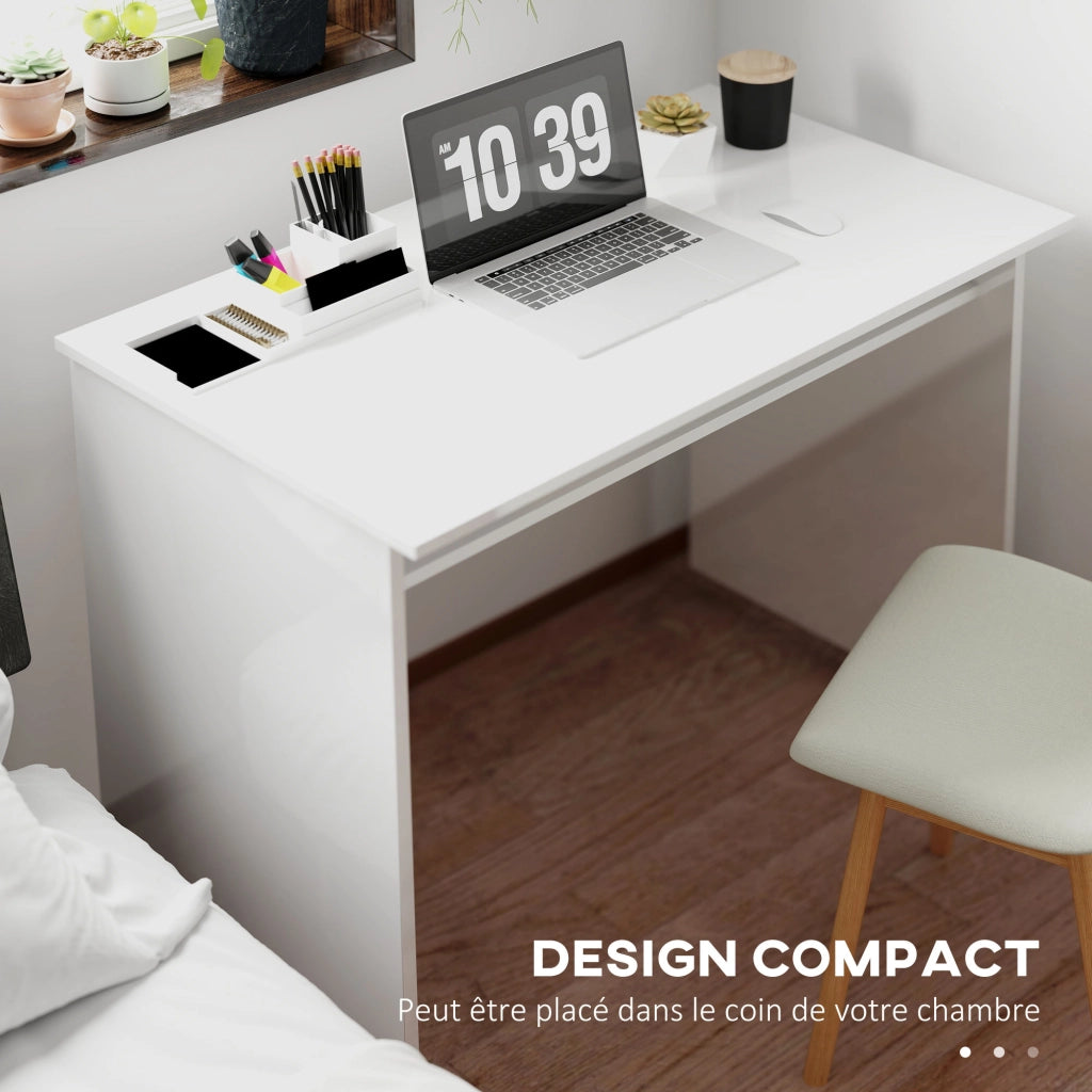 Scrivania computer con ripiano ¨C zephmum ¨C bianco 90x50x74 cm