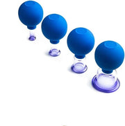 Set di Cupping con Boccia per Massaggio 4 pezzi - Set di Cupping in Vetro con Boccia - Quattro Dimensioni