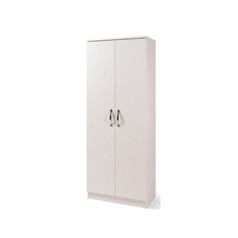 Armadio scarpiera 2 ante e 5 ripiani Gabriella 180 colore bianco frassinato