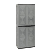 ARMADIO BASIC LINE CON 1 PORTA SCOPE E 3 RIPIANI REGOLABILI - DARK GREY DIMENSIONE 65X37X165