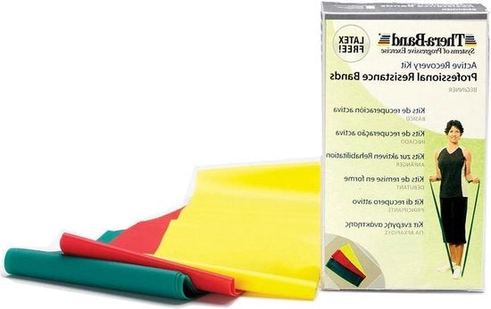 Set di cinture di esercizio - senza lattice - 3 x 150 m (leggero + medio forte + forte)