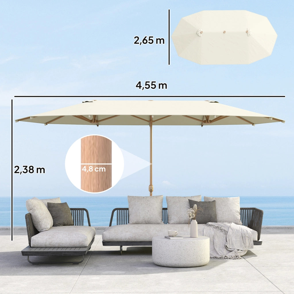 Tendone da giardino rettangolare ¨C zephmum ¨C Grigio, Poliestere, 455x265 cm