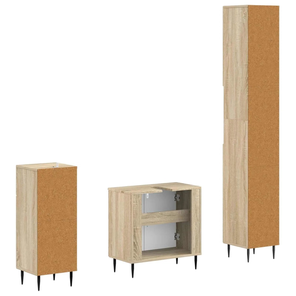 Set di armadietti da bagno in 3 pezzi HAARLEM 3417857