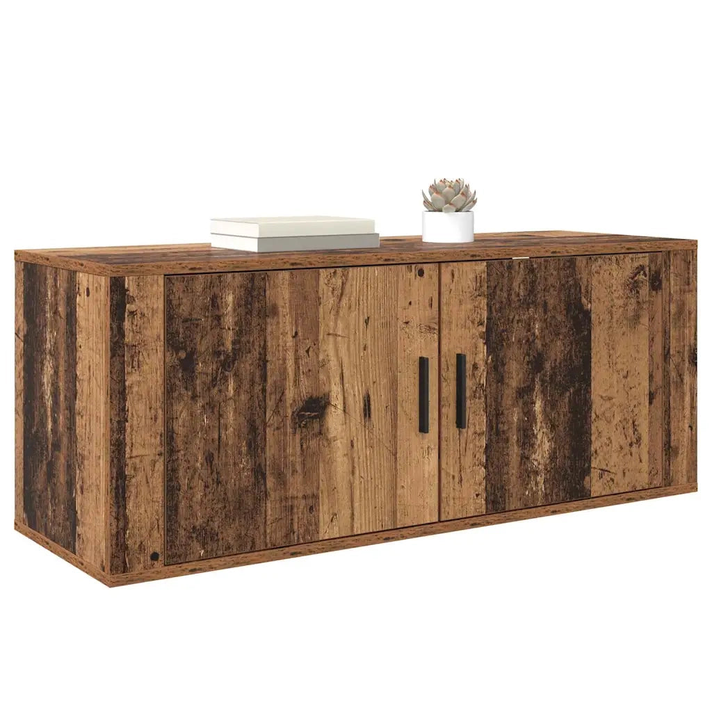 Mobile TV da parete-Mobile TV a Muro-Credenza TV Legno vecchio 100 x 34,5 x 40 cm