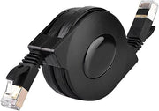 Cavo di rete CAT7 RJ45 intercambiabile - Cavo LAN protetto per connessione di rete Ethernet veloce.