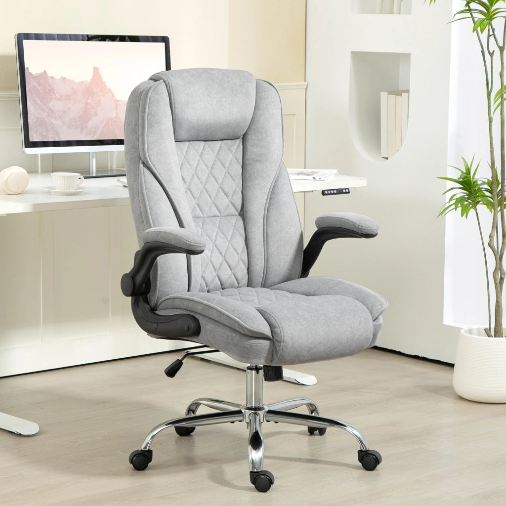 Sedia da ufficio ergonomica ¨C zephmum ¨C Grigio 70x70x114-122 cm