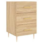 Comodino | Armadio da Notte | Mobiletto da notte Rovere Sonoma 40x40x66 cm in Legno Multistrato