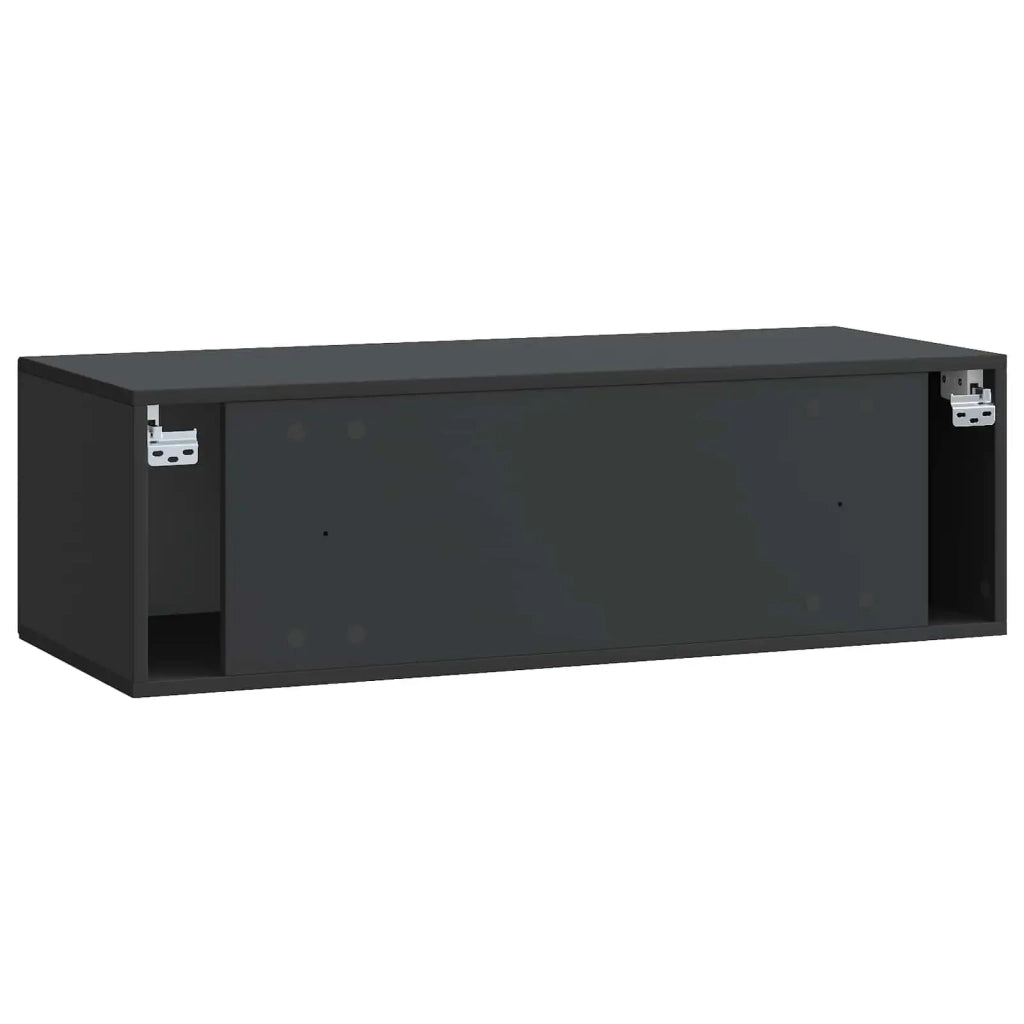 Mobile Porta TV da Muro Montaggio a parete Nero 99 x 41 x 30 cm