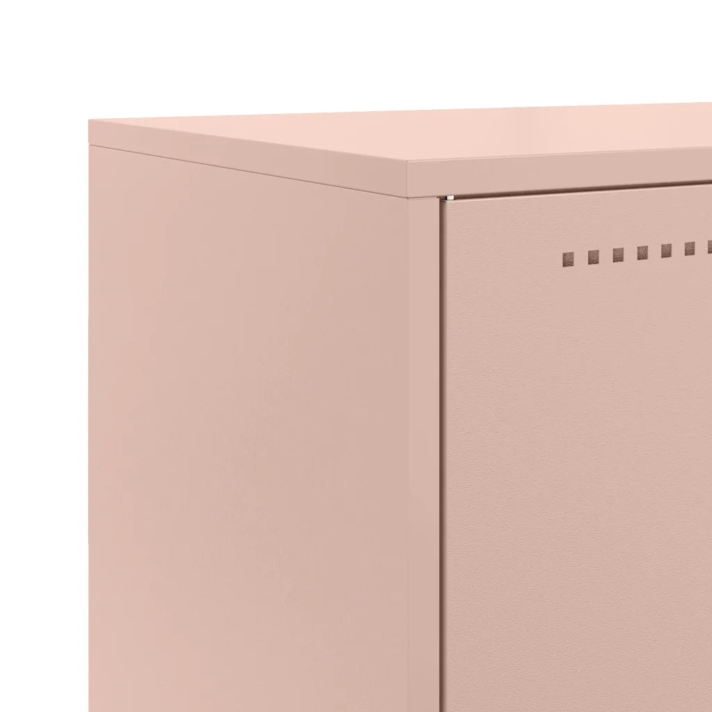 Credenza | Madia | Buffet da pranzo | Armadio da pranzo Rosa 68,5x38,5x107 cm in Acciaio